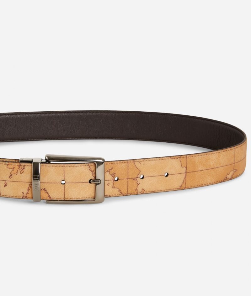 Cintura Uomo Reversibile in pelle marrone - immagine 4